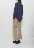 Loose Tyrol Shirt — Navy Stripe