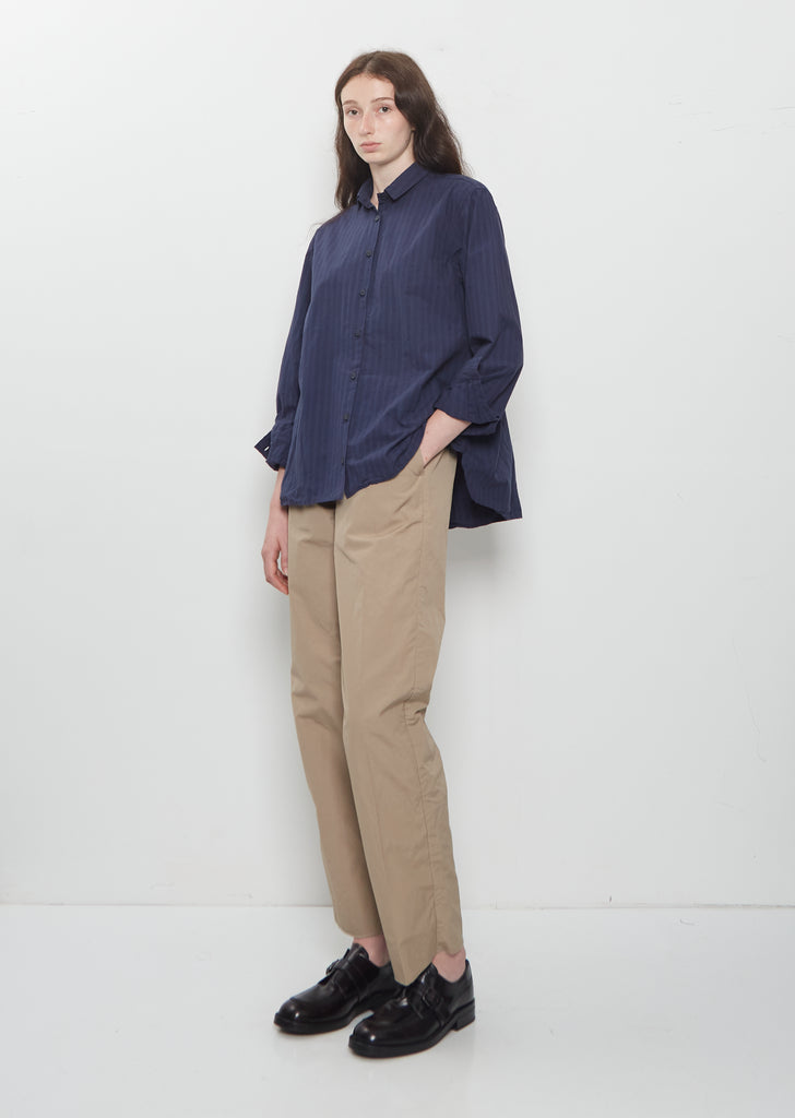 Loose Tyrol Shirt — Navy Stripe