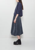 Claudia Cotton Shirt — Navy Stripe