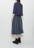 Claudia Cotton Shirt — Navy Stripe