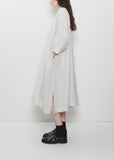 Open Neck Line Dress — Off White