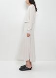 n°388 Ease Stretch Cashmere Skirt — Chalk
