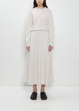 n°388 Ease Stretch Cashmere Skirt — Chalk
