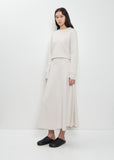 n°388 Ease Stretch Cashmere Skirt — Chalk