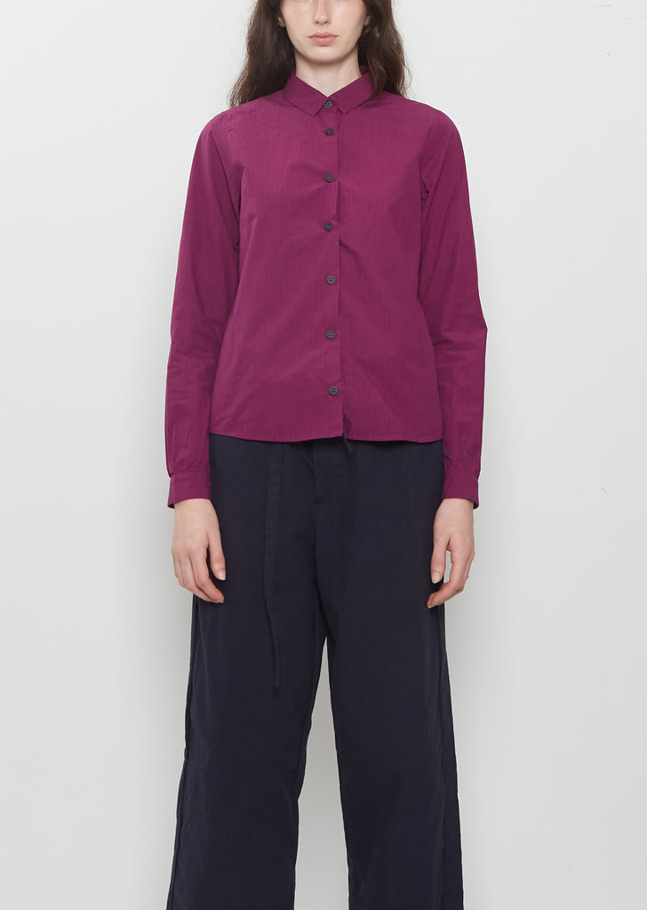 Tyrol Cotton Shirt — Raspberry