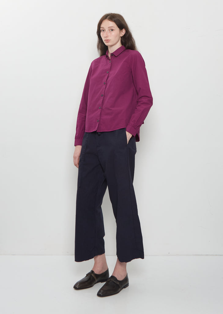 Tyrol Cotton Shirt — Raspberry