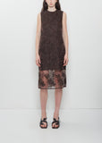 Devin Rosette Organza Dress