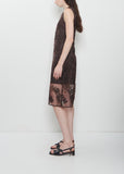 Devin Rosette Organza Dress