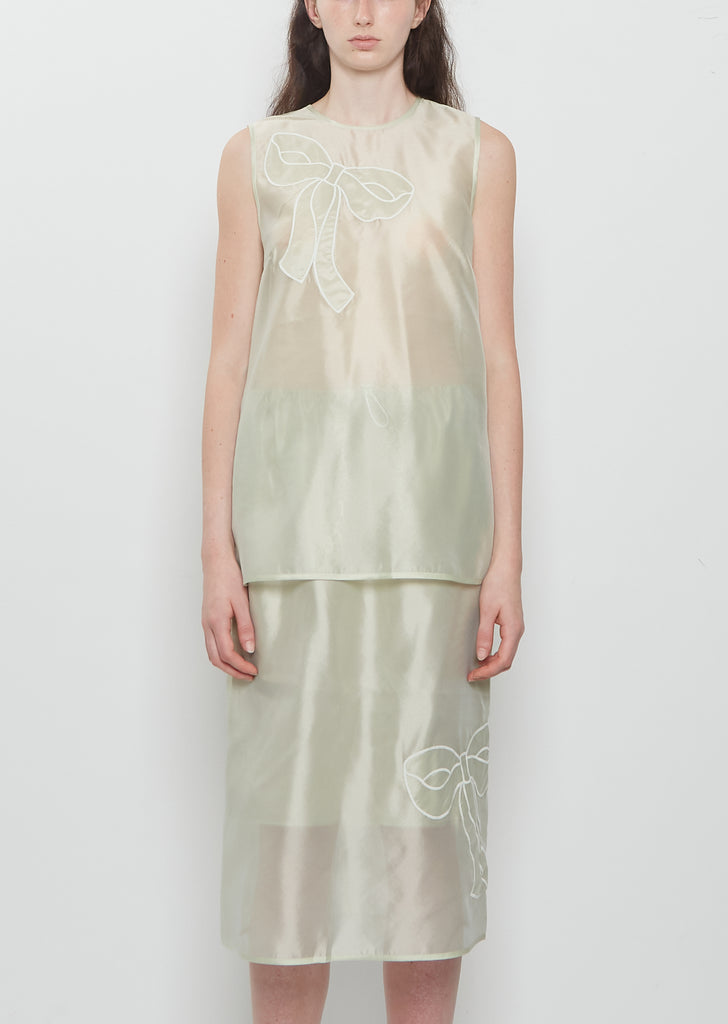 Balba Hybrid Organza Top