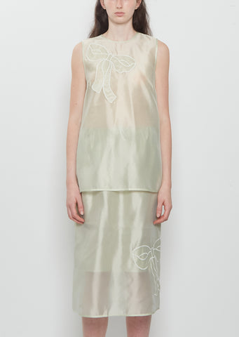 Balba Hybrid Organza Top