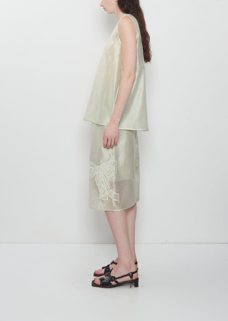 Balba Hybrid Organza Top
