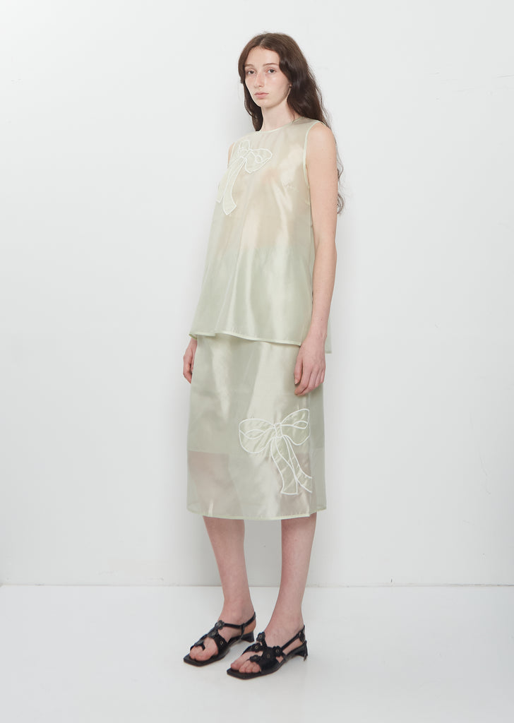 Balba Hybrid Organza Top