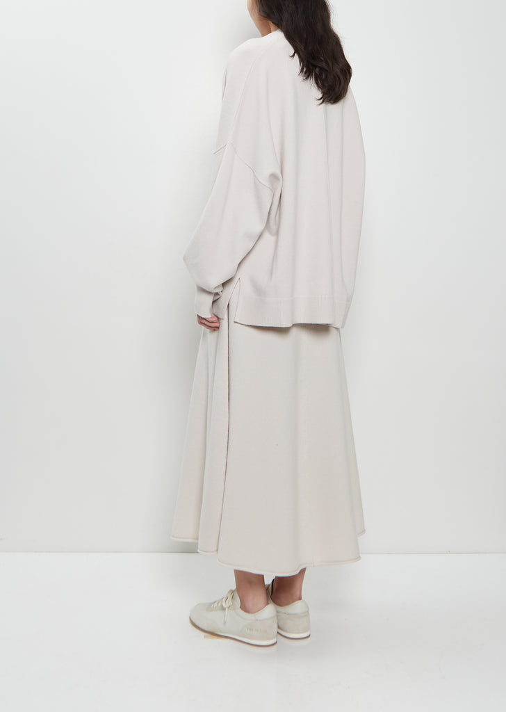 n°24 Tokio Stretch Cashmere Cardigan — Chalk