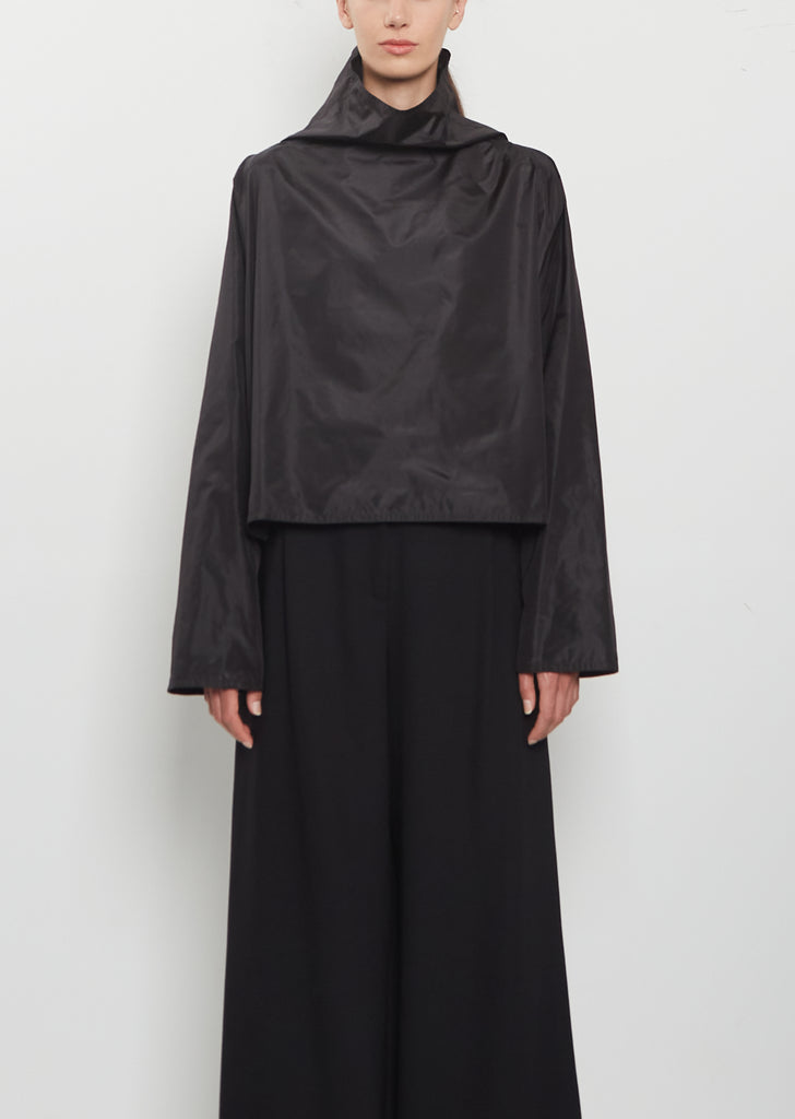 Silk Batwing T-Neck Top