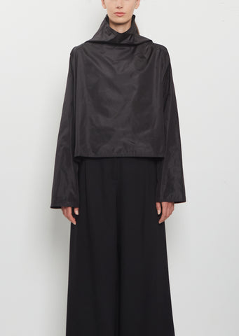 Silk Batwing T-Neck Top