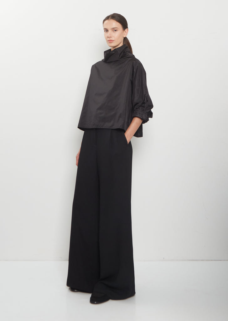 Silk Batwing T-Neck Top