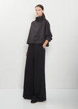 Silk Batwing T-Neck Top