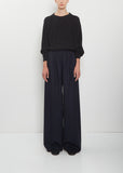 Wool Flannel Pajama Pants — Midnight