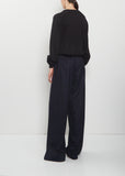 Wool Flannel Pajama Pants — Midnight
