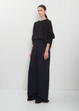 Wool Flannel Pajama Pants — Midnight