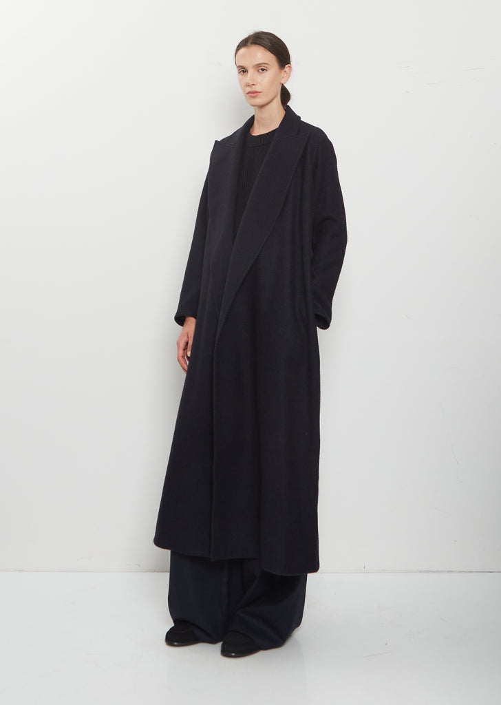 Herringbone Cashmere Long Coat