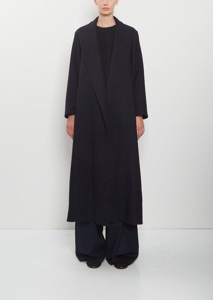 Herringbone Cashmere Long Coat