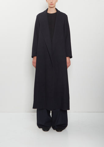 Herringbone Cashmere Long Coat