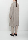 Herringbone Cashmere Oversized Coat