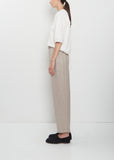 Wool Flannel Carrot Pants — Oatmeal