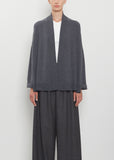 Cashmere Ribbed Trim Cardigan