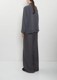 Cashmere Ribbed Trim Cardigan