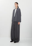 Cashmere Ribbed Trim Cardigan
