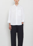Belone Cotton Poplin Shirt — Optical White