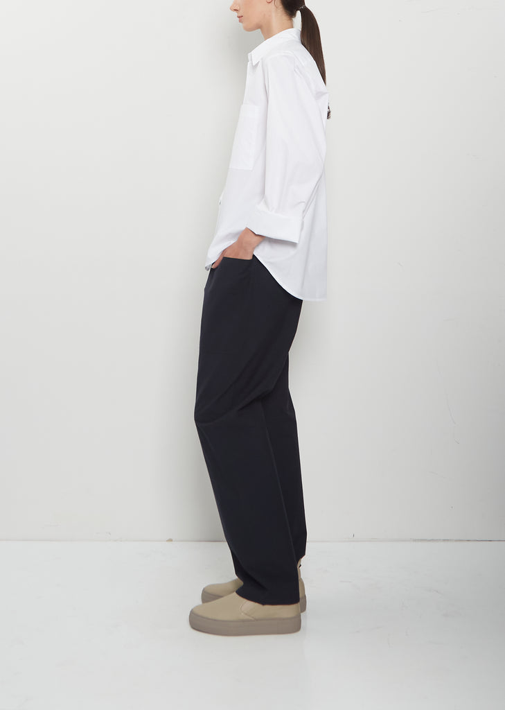 Belone Cotton Poplin Shirt — Optical White