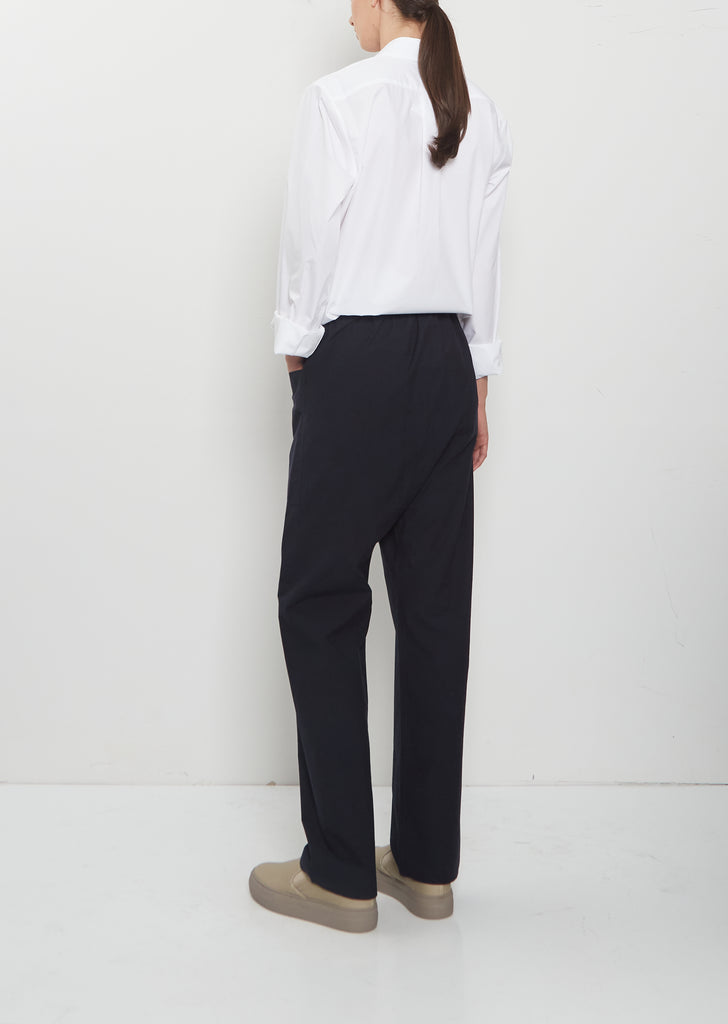 Paz Brushed Cotton Voile Pants  — Midnight