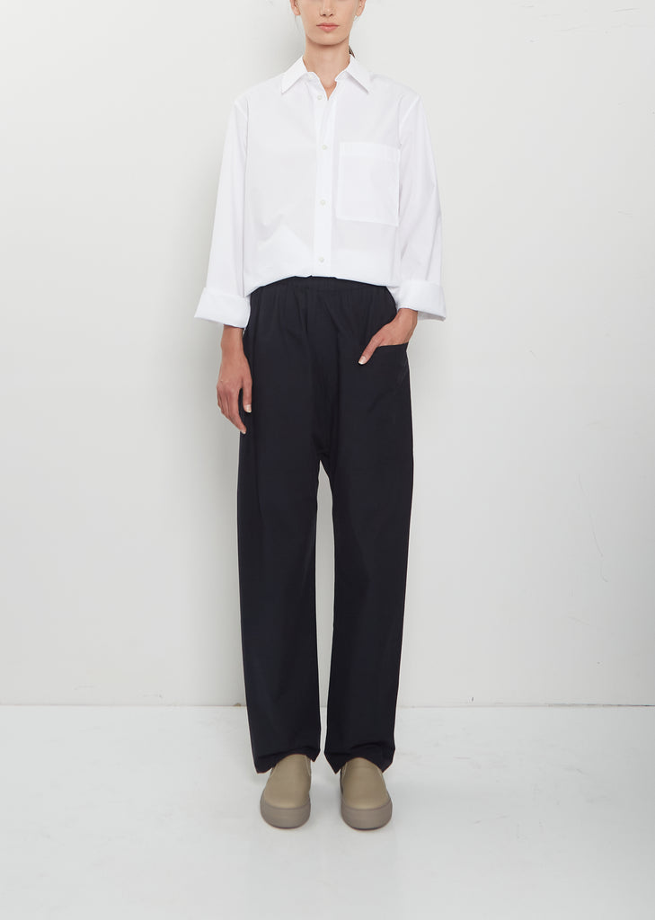 Paz Brushed Cotton Voile Pants  — Midnight