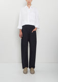 Paz Brushed Cotton Voile Pants  — Midnight