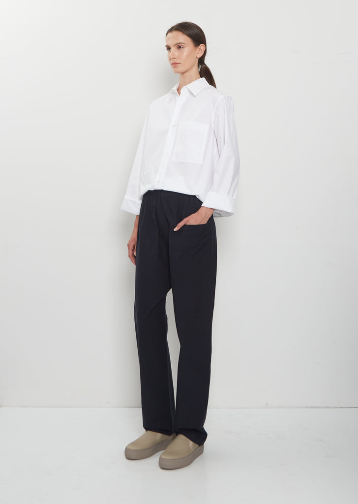 Paz Brushed Cotton Voile Pants  — Midnight