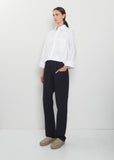 Paz Brushed Cotton Voile Pants  — Midnight