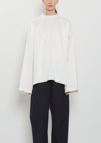 Bisa Silk Doupion Longsleeve Top