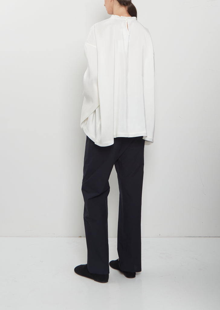 Bisa Silk Doupion Longsleeve Top