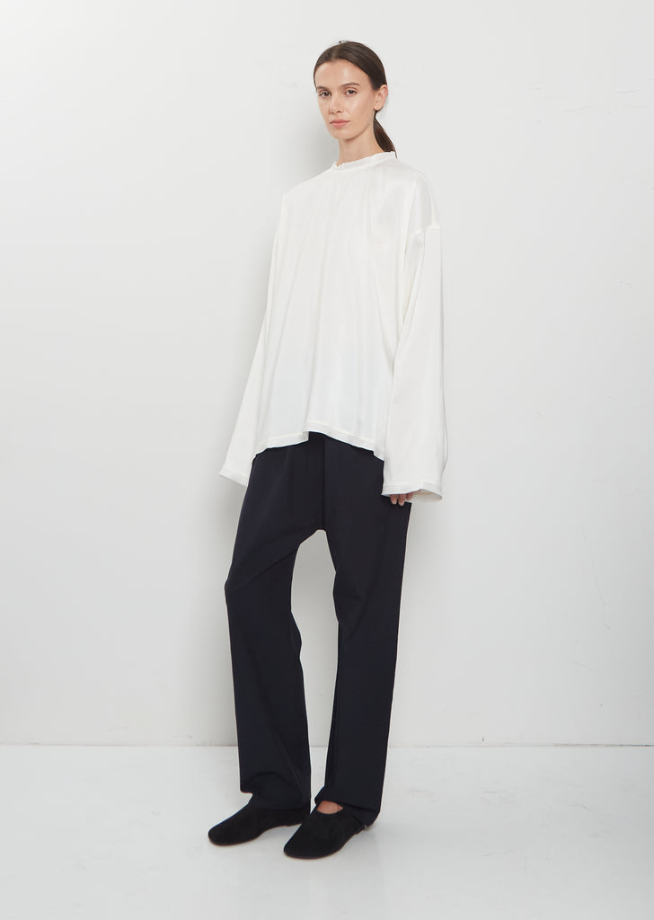 Bisa Silk Doupion Longsleeve Top