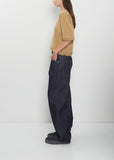 Phill Raw Cotton Denim with Contrast Stitching Pants