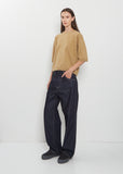 Phill Raw Cotton Denim with Contrast Stitching Pants