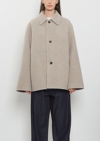 Cousin Woollen Double Faced Blanket Short Coat