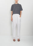 Paz Brushed Cotton Voile Pants — White