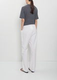 Paz Brushed Cotton Voile Pants — White