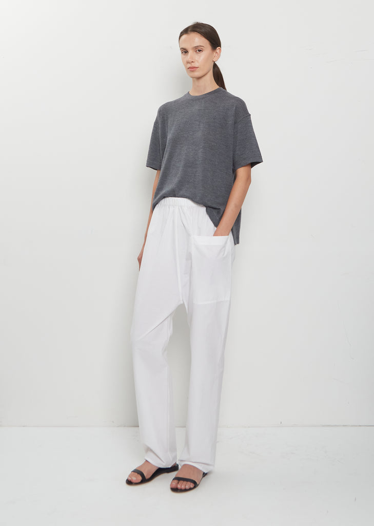 Marta Ultrafine Merino S/S T-Shirt — Steel Melange