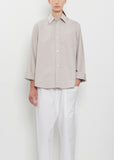 Belone Cotton Poplin Shirt — Powder