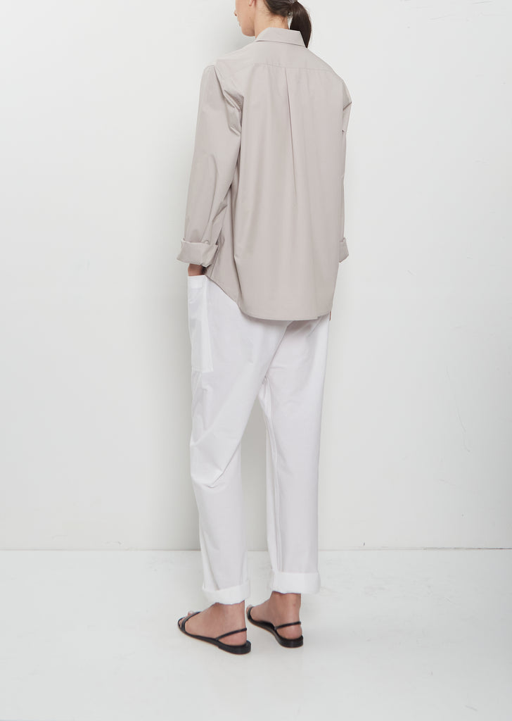 Belone Cotton Poplin Shirt — Powder